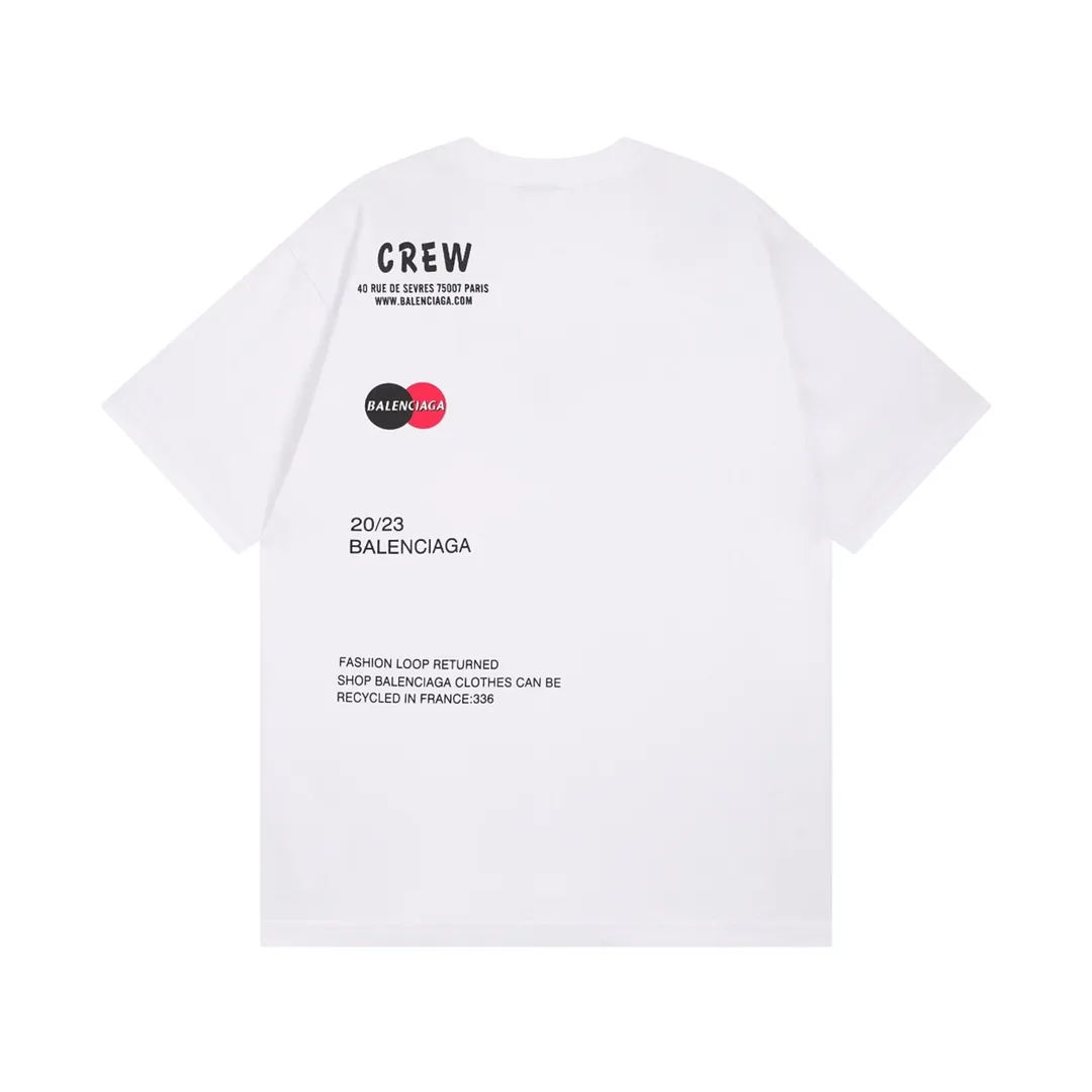 【 . Quality】BALENCI*GA/ BALENCI*GA#2023New Arrival， Lo GOClassic T . ZP . 260 ， . . . . Color Change。 。 . ， 。 OS . Same Style ：BL 223205 ：Black.White Size：XS L